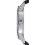 Classic Leather Strap Watch Black Dial