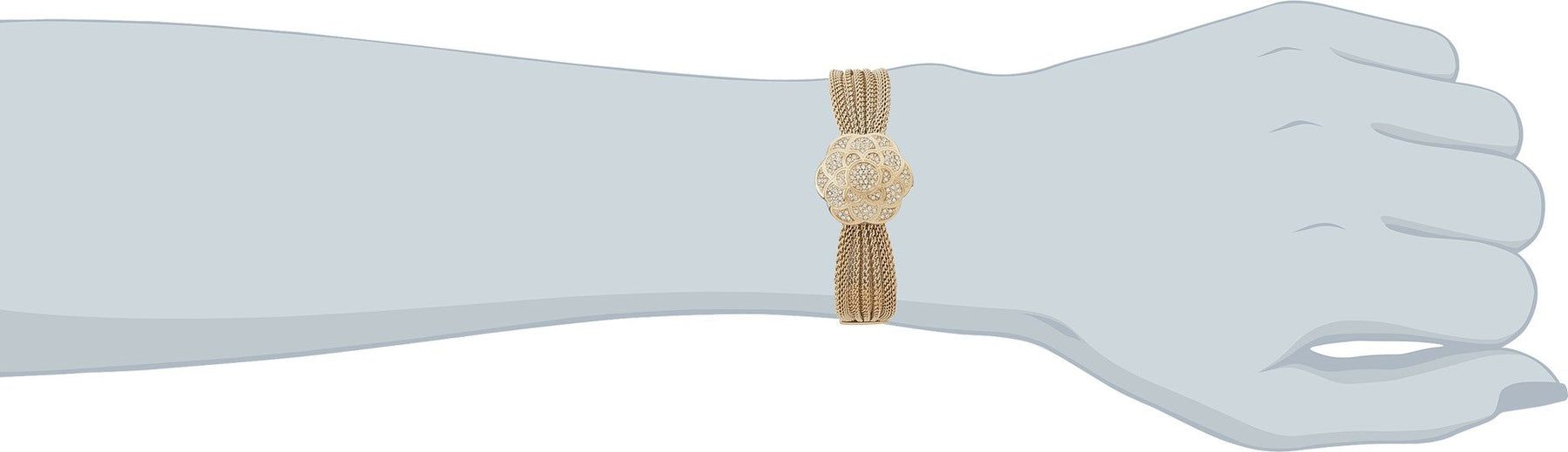 Anne Klein Women's AK/1046CHCV Premium Crystal-Accented Watch