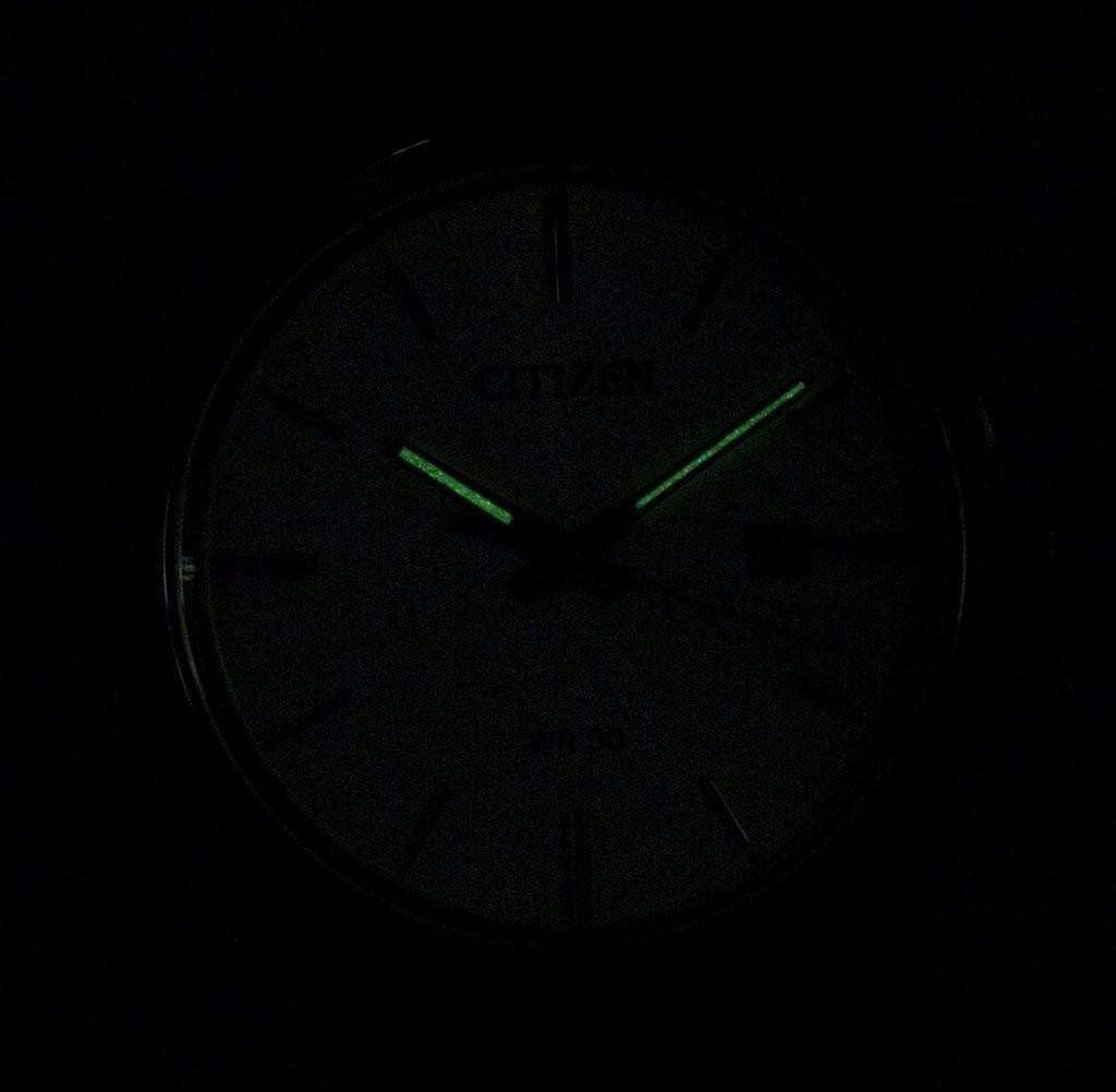 Classic Leather Strap Watch Black Dial