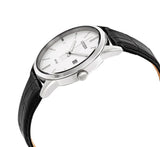 Classic Leather Strap Watch Black Dial