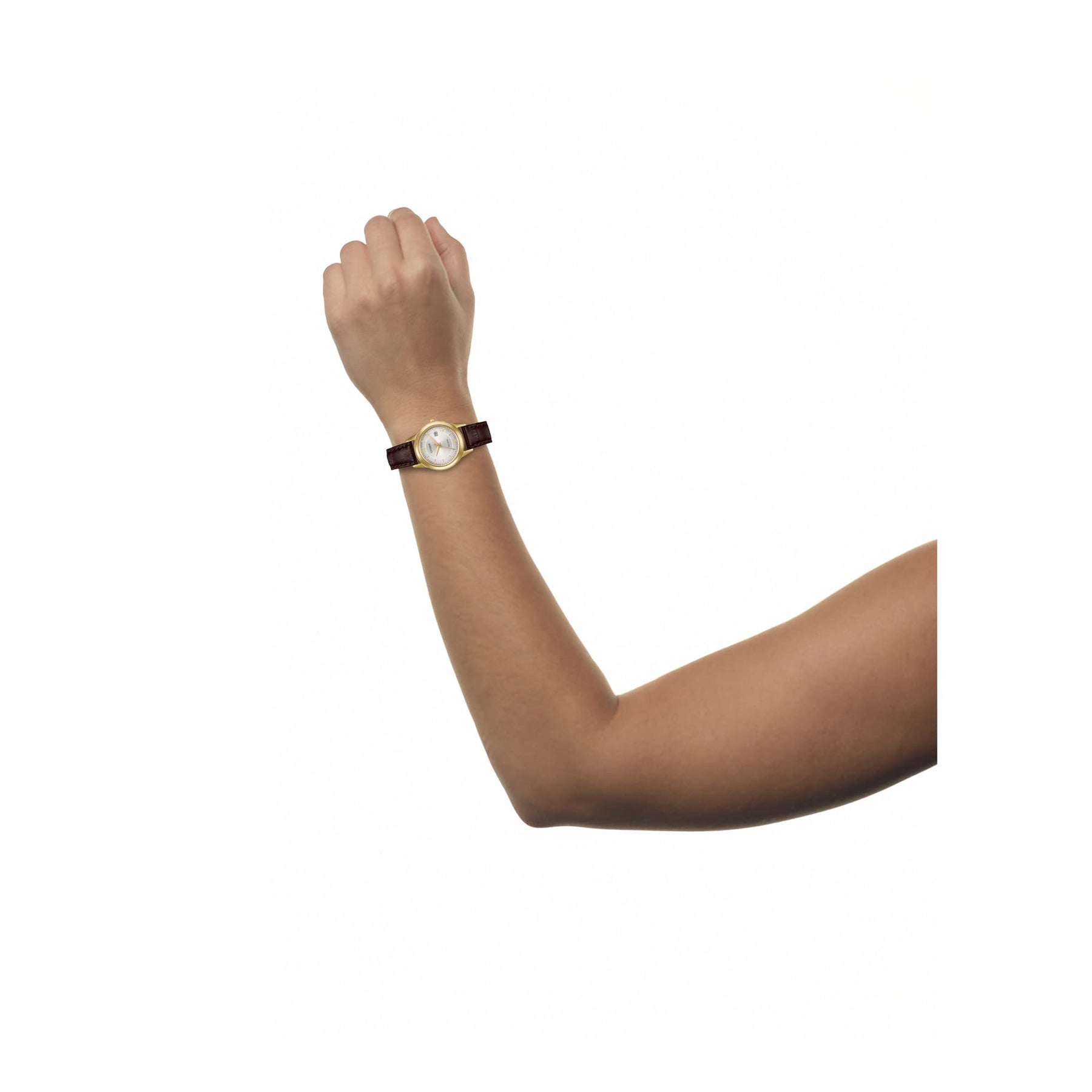 Classic Leather Strap Date Watch