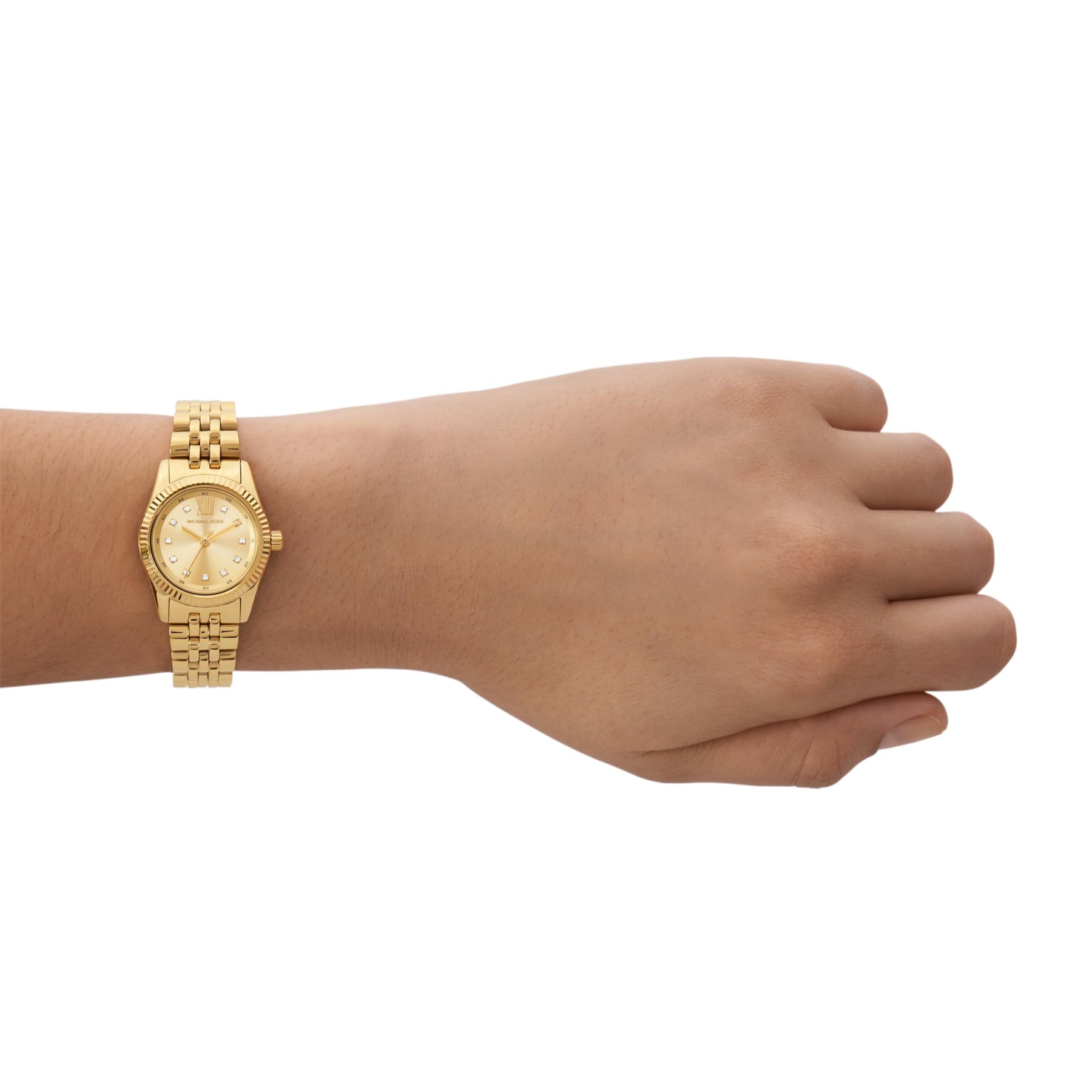 Petite Lexington Three-Hand Gold Watch