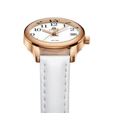 Easy Read Leather Strap Watch Luminous Dial