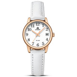 Easy Read Leather Strap Watch Luminous Dial