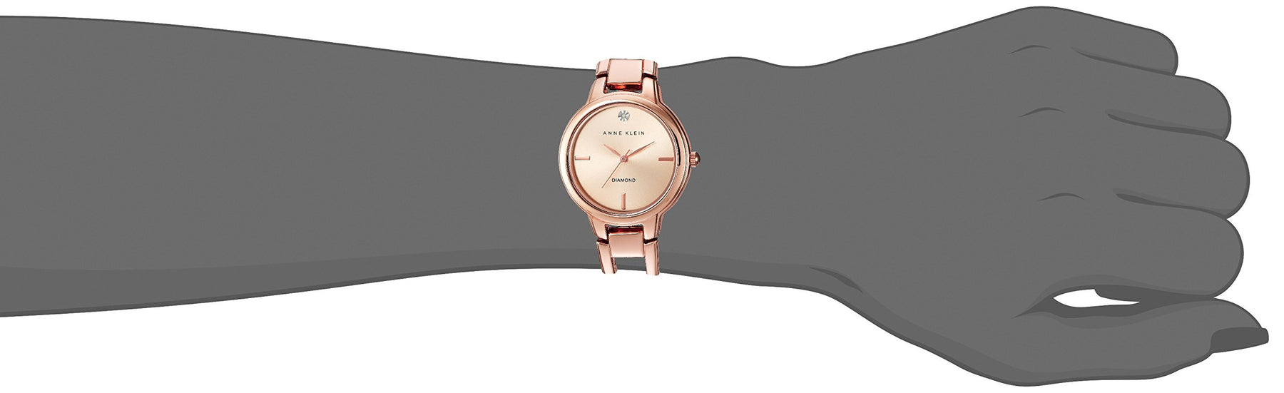 Diamond Accent Rose Gold Bangle Watch