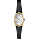 Cavatina Black Leather Strap Watch