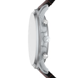 Fossil Men's Watch, Neutra Chronograph Brown Leather Watch for Men