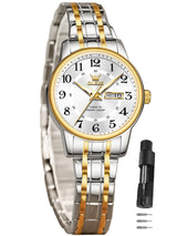 Two-Tone Arabic Numeral Dress Watch