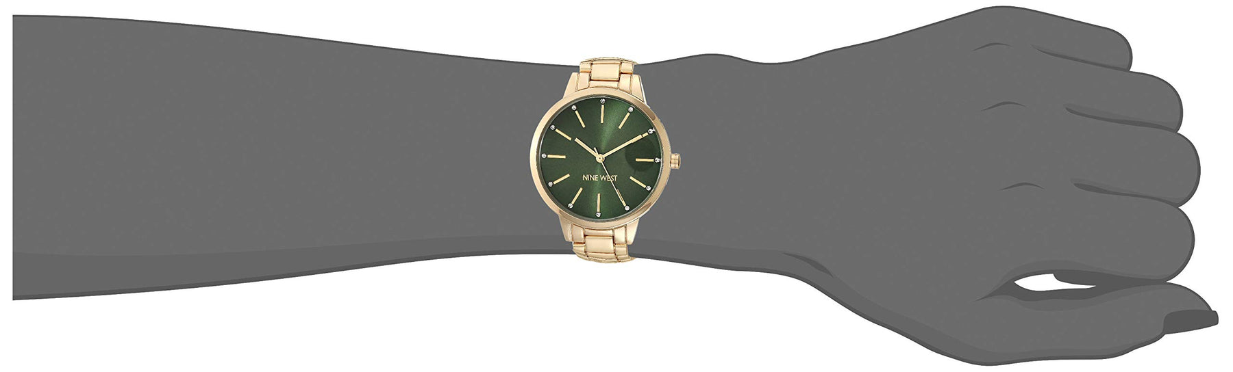 Gold Quartz Dress Watch Metal Strap