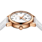 Easy Read Leather Strap Watch Luminous Dial