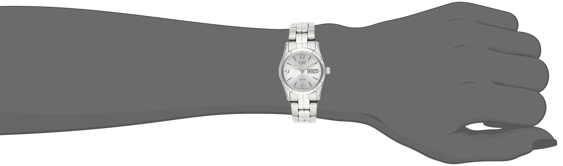 Classic Silver-Tone Stainless Steel Watch