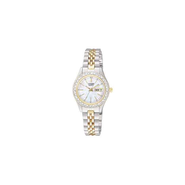 Classic Two-Tone Mother of Pearl Watch