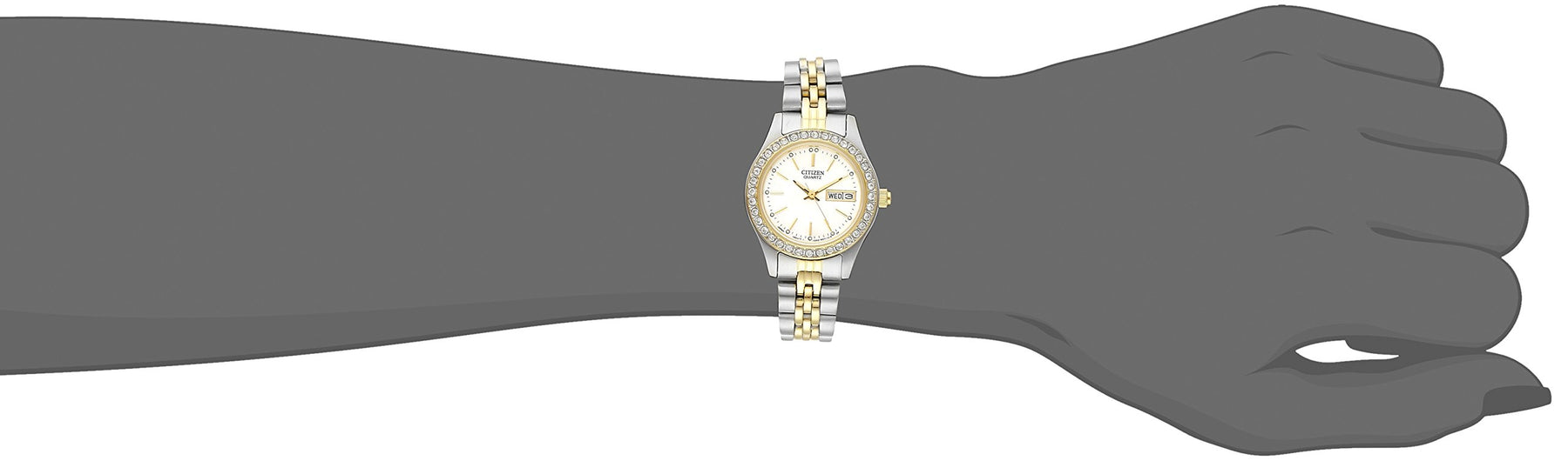 Classic Two-Tone Mother of Pearl Watch