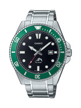 200M Dive Watch Green Dial Silver Band