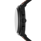 Everett Chronograph Leather Watch Brown