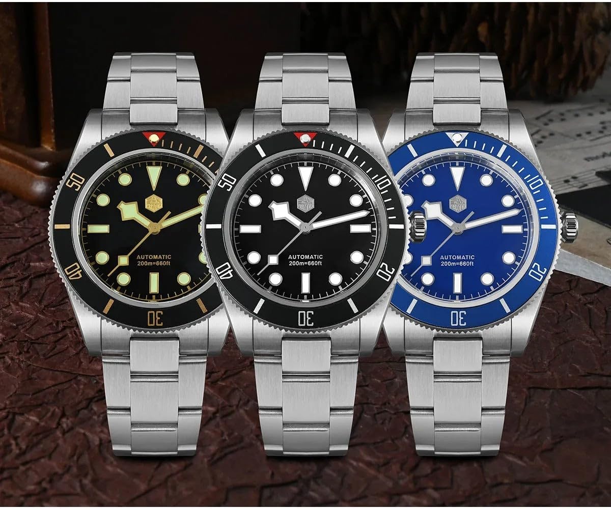 Black Automatic Dive Watch 40mm