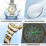 Two-Tone Arabic Numeral Dress Watch