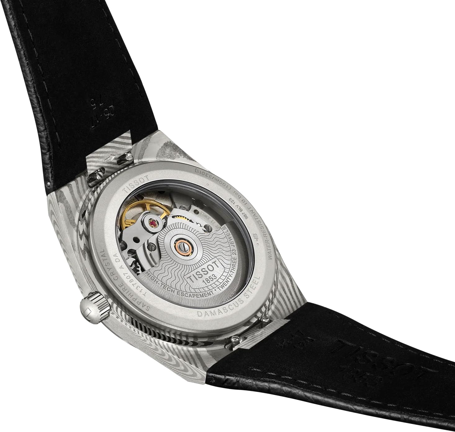 PRX Automatic Damascus Steel Watch 38mm Grey Dial