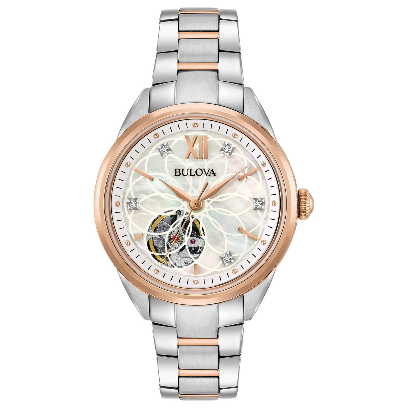 Sutton Automatic Mother-of-Pearl Diamond Watch