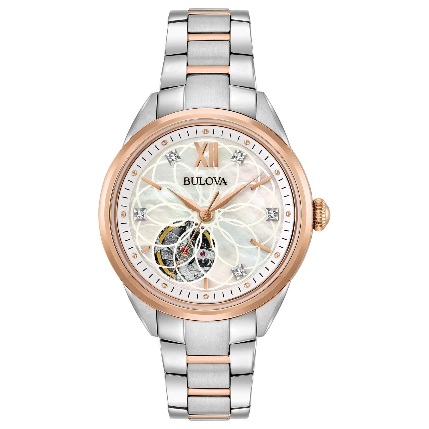 Sutton Automatic Mother-of-Pearl Diamond Watch