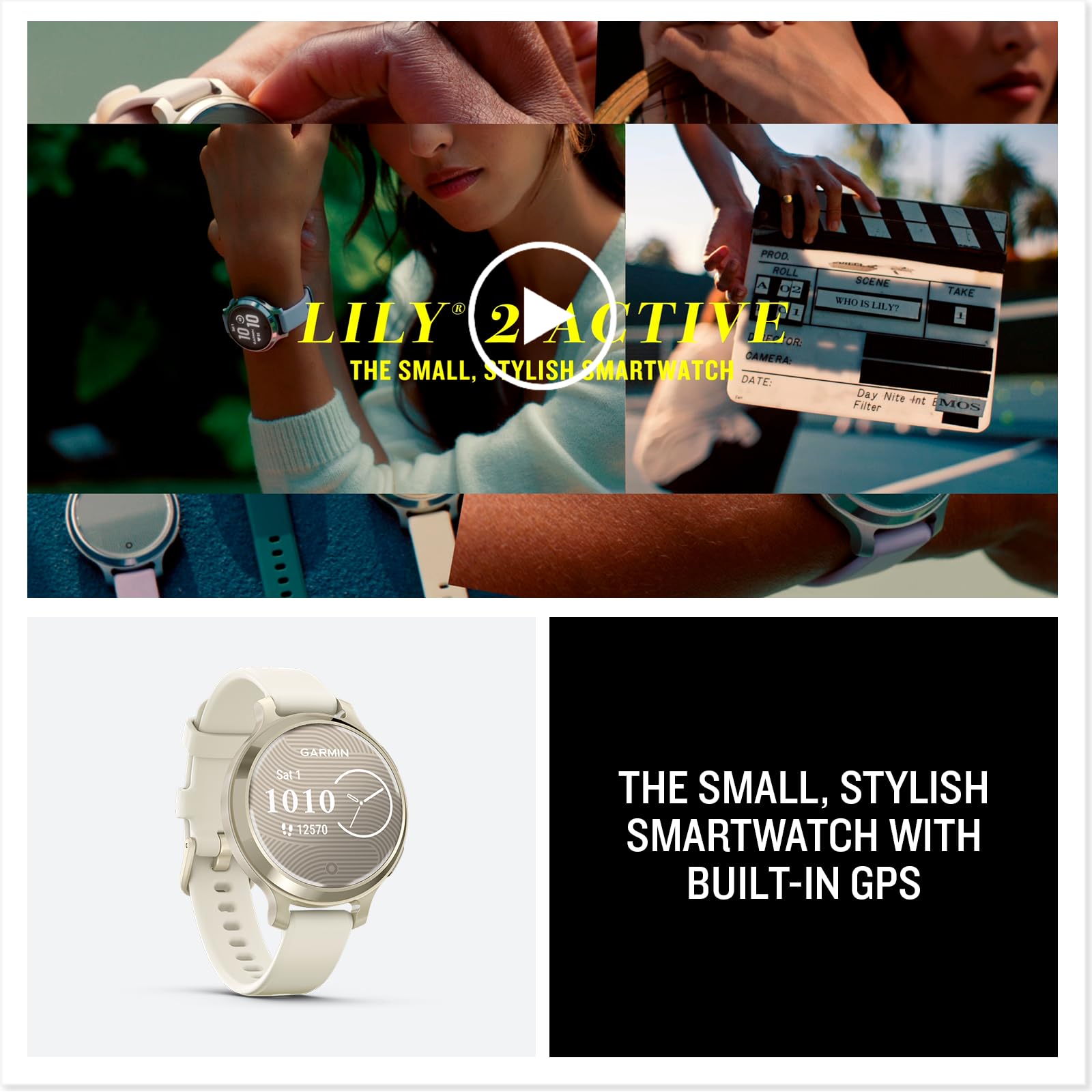 Lily 2 Active GPS Smartwatch Lunar Gold Edition