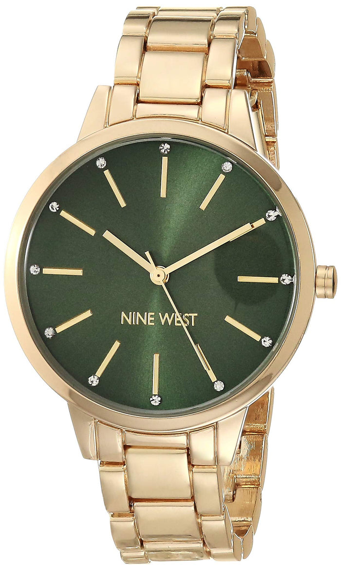Gold Quartz Dress Watch Metal Strap