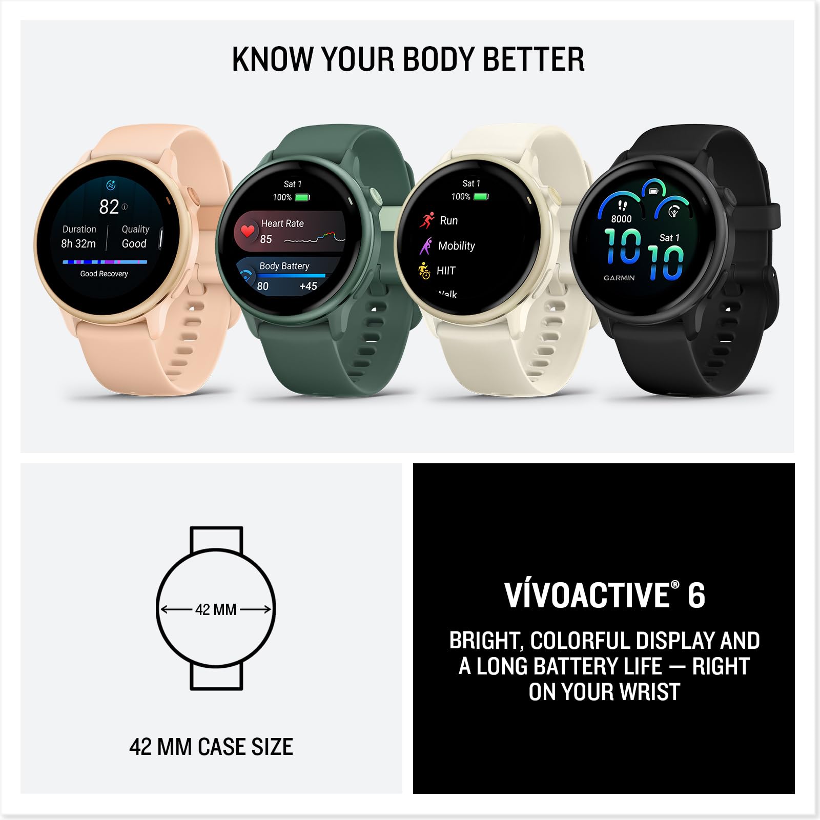 Vivoactive 6 GPS Smartwatch Pink AMOLED Edition