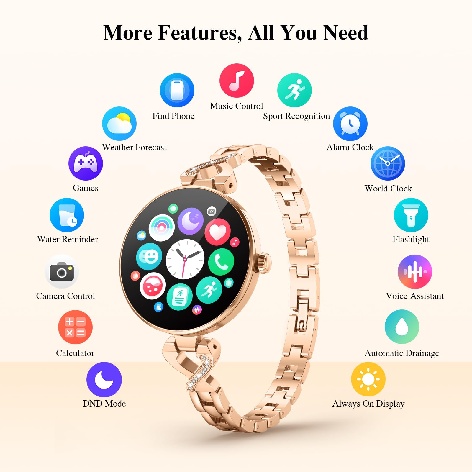 AMOLED Smart Fitness Watch with Calling Feature