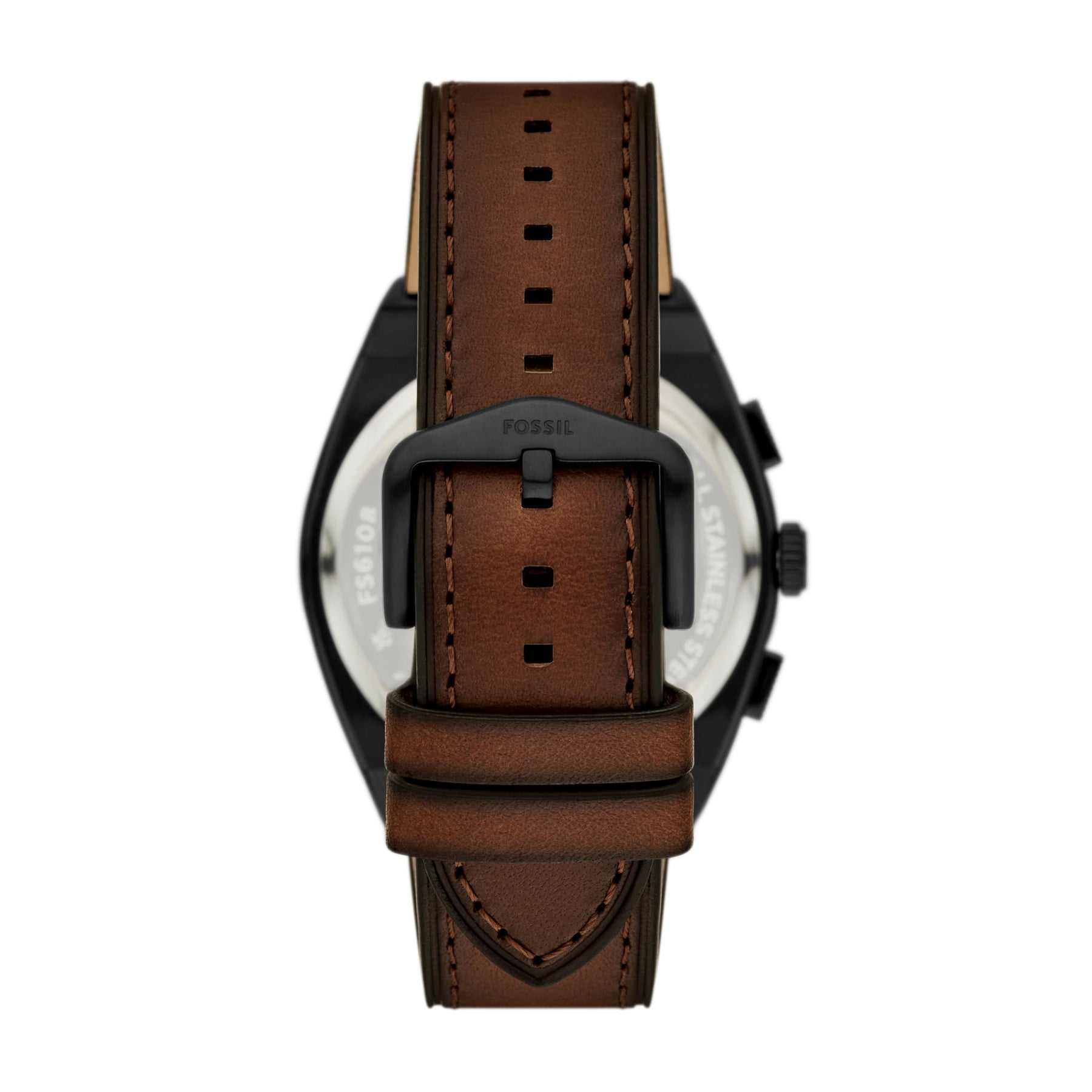 Everett Chronograph Leather Watch Brown