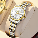 Two-Tone Arabic Numeral Dress Watch