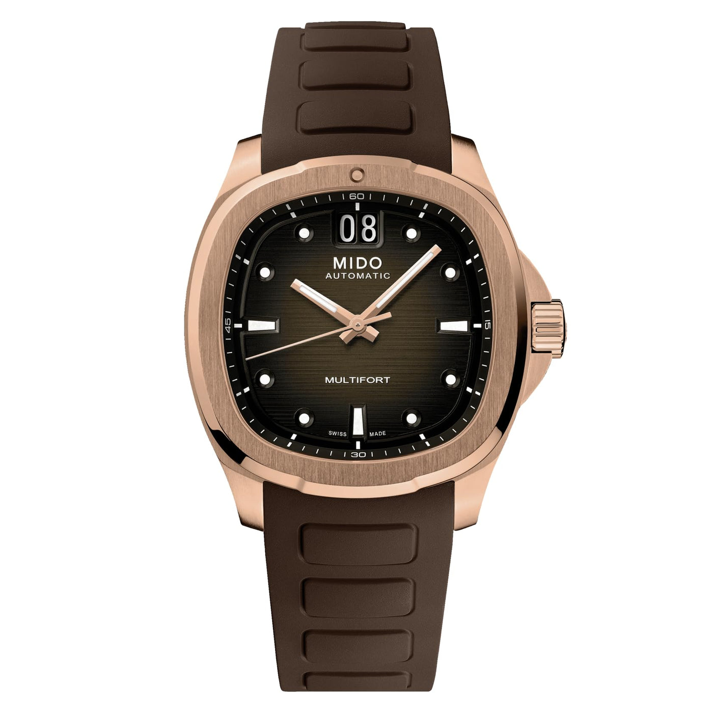 Multifort TV Big Date Brown Dial Watch 40mm