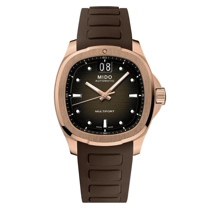 Multifort TV Big Date Brown Dial Watch 40mm