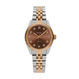 Diamond Dress Watch Brown Strap 31mm