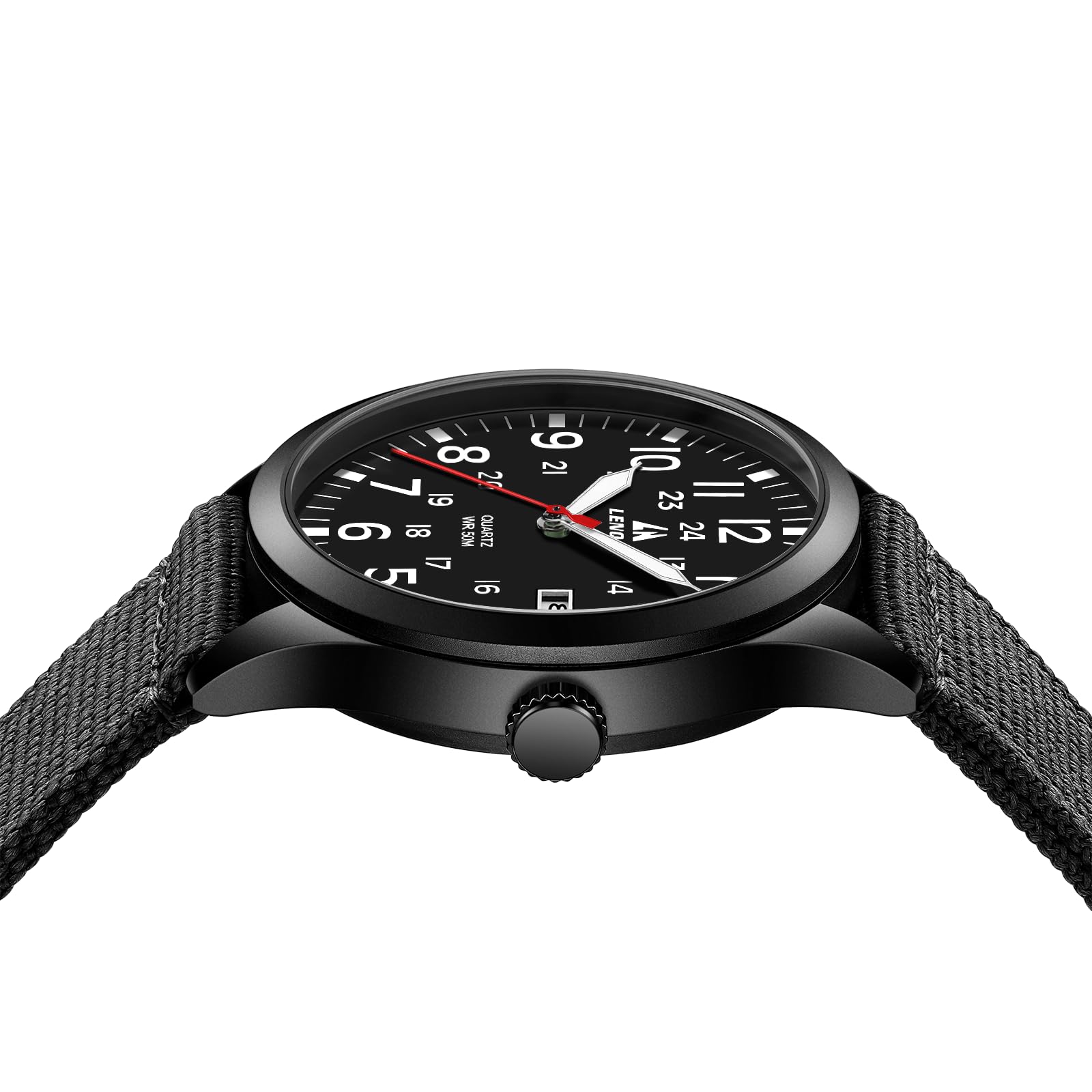 Military Quartz Watch Nylon Strap Luminous Dial
