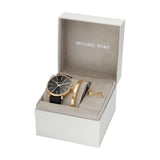 Pyper Black Leather Watch Gift Set