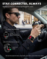 HD Smartwatch with Bluetooth Calling Black Dial