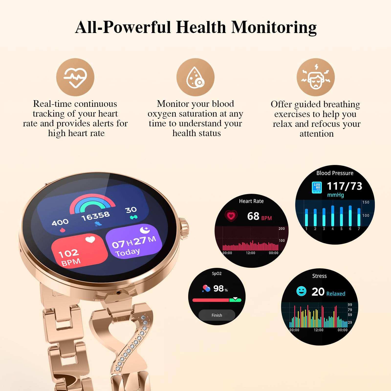 AMOLED Smart Fitness Watch with Calling Feature