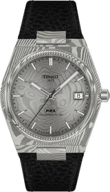 PRX Automatic Damascus Steel Watch 38mm Grey Dial
