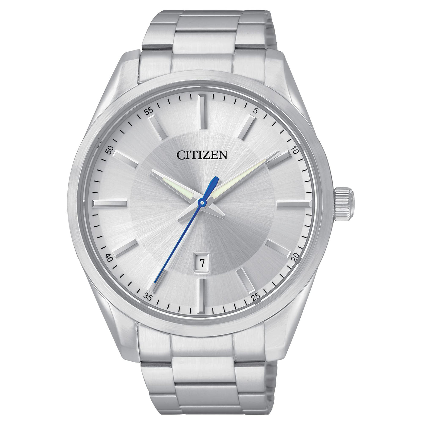 Classic Silver-Tone Stainless Steel Watch
