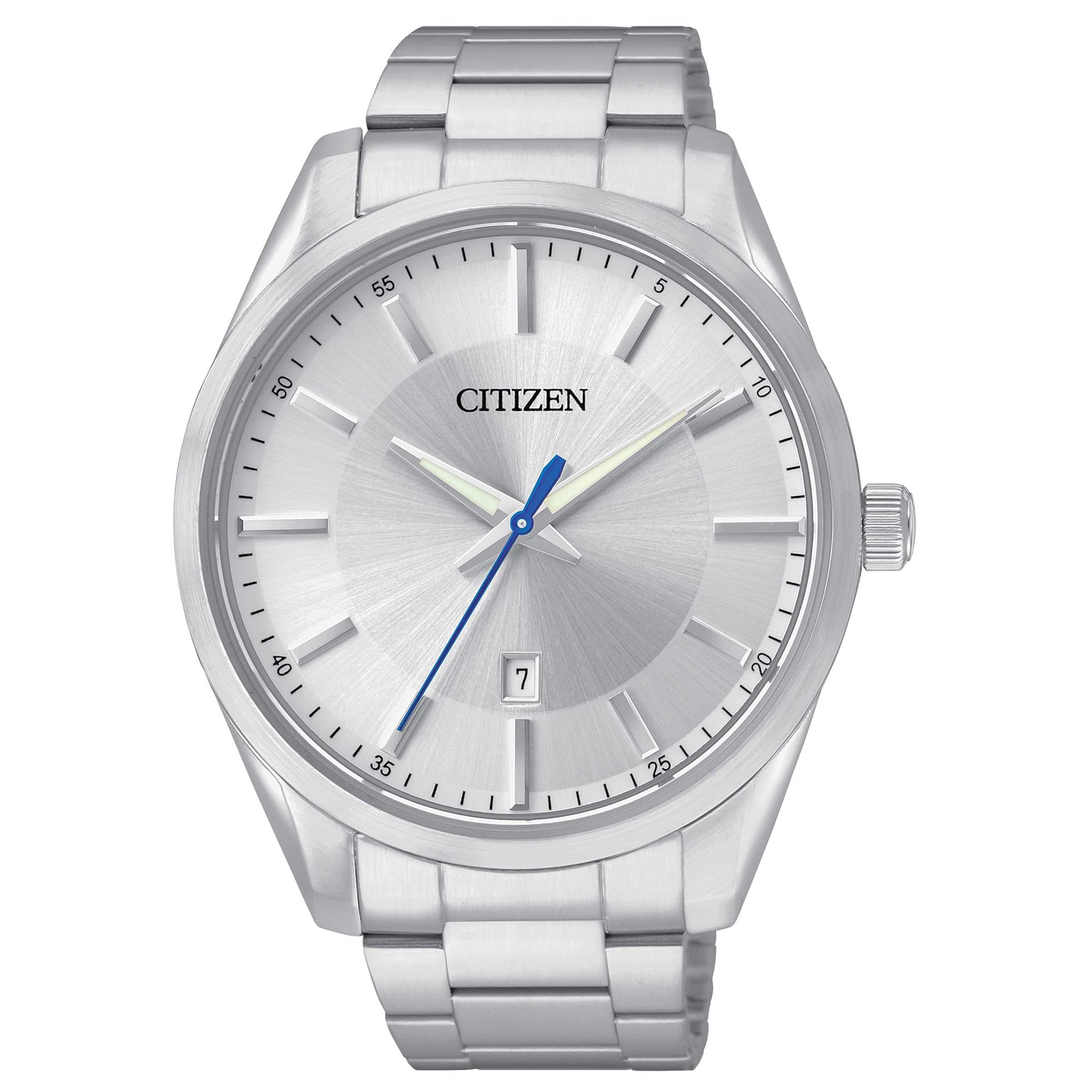 Classic Silver-Tone Stainless Steel Watch