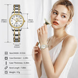 Two-Tone Arabic Numeral Dress Watch