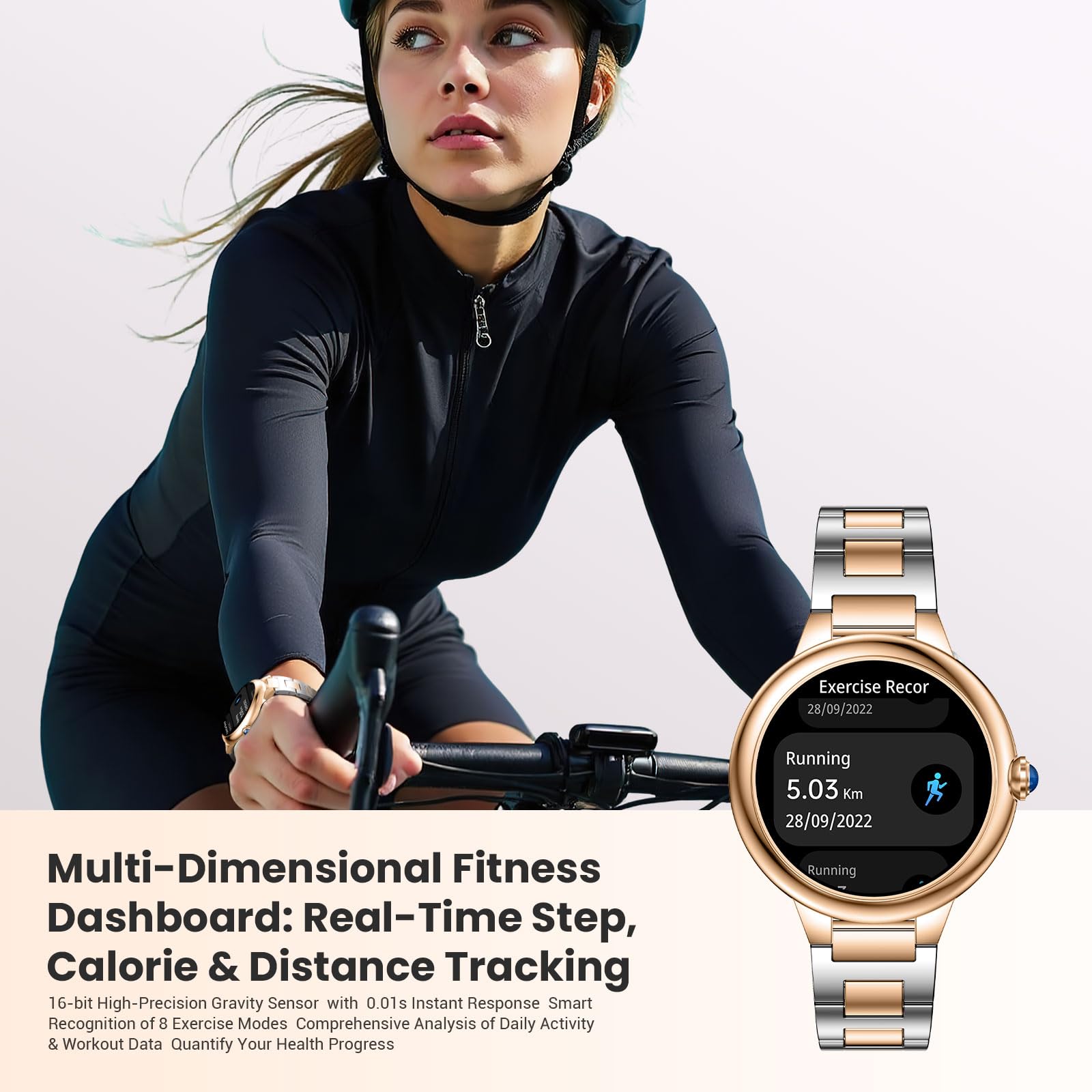 Luxury AMOLED Smartwatch with Fitness Tracker