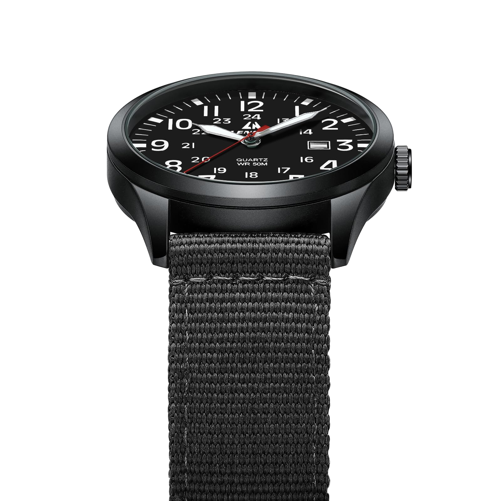 Military Quartz Watch Nylon Strap Luminous Dial