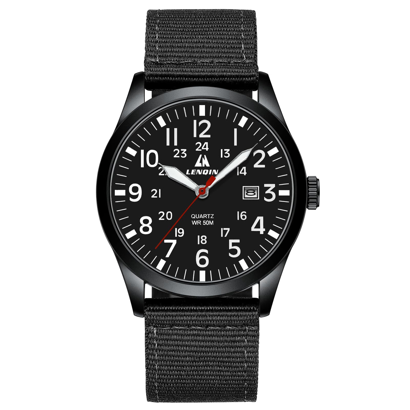 Military Quartz Watch Nylon Strap Luminous Dial