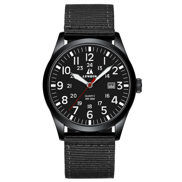 Military Quartz Watch Nylon Strap Luminous Dial