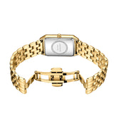 Vintage Rectangular Roman Dial Watch Gold Tone