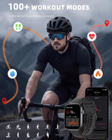 HD Smartwatch with Bluetooth Calling Black Dial