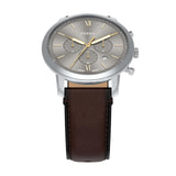 Fossil Men's Watch, Neutra Chronograph Brown Leather Watch for Men
