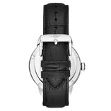 Skeleton Automatic Leather Dress Watch
