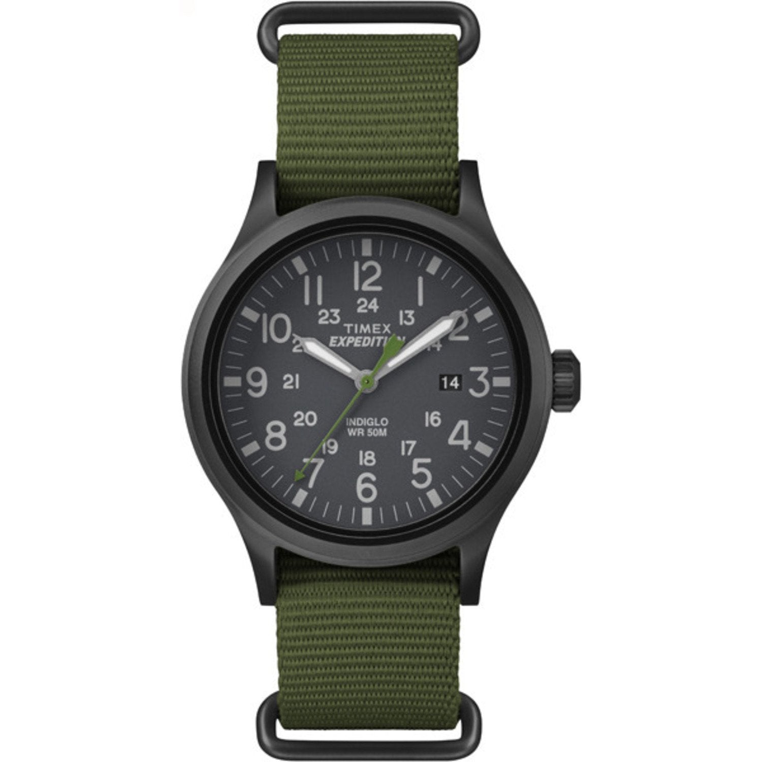Expedition Scout Watch Green Strap 40mm